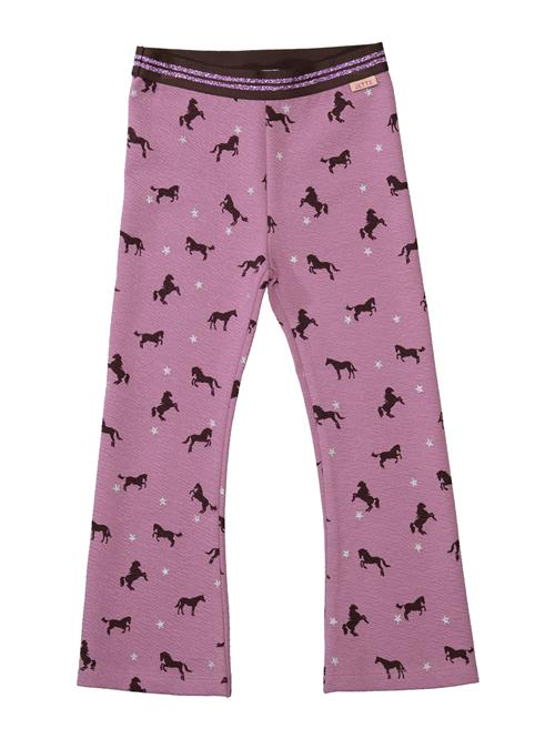 STACCATO Leggings  lilla / sort / sølv