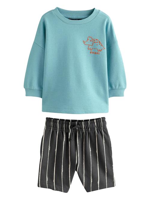 Next Sæt  cyanblå / brun-meleret