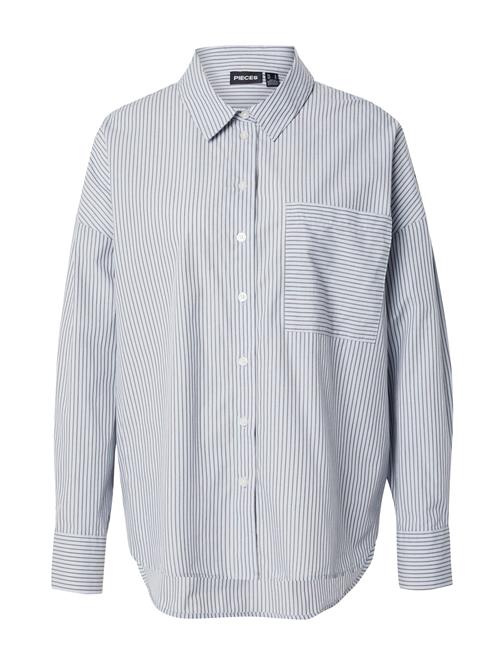 PIECES Bluse 'PCFeline'  lyseblå / taupe