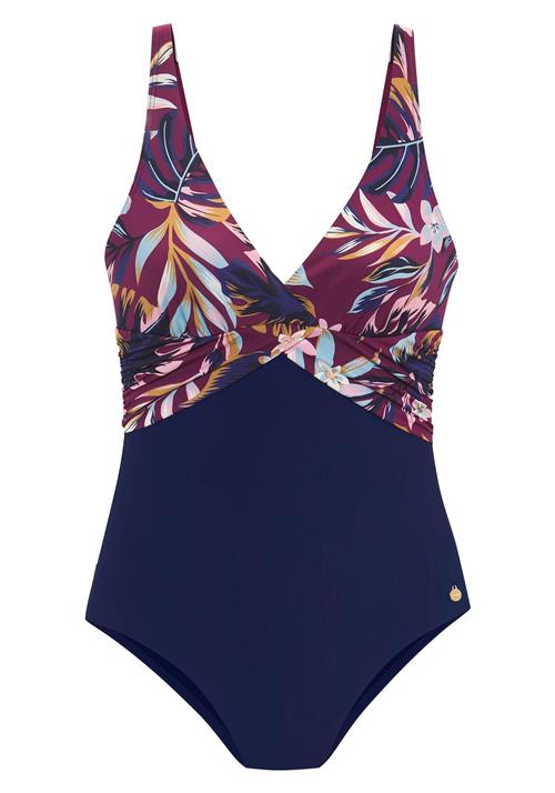 LASCANA Badedragt  natblå / lyseblå / lyserød / bordeaux