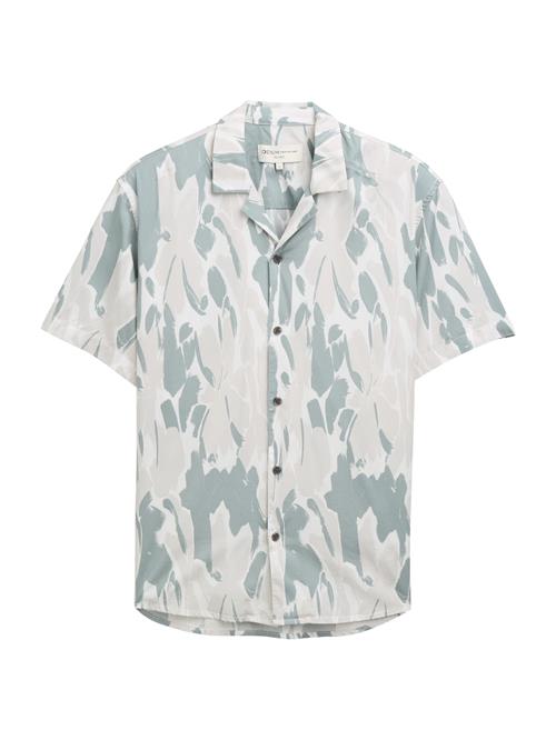 TOM TAILOR DENIM Skjorte  grå / lysegrå / offwhite