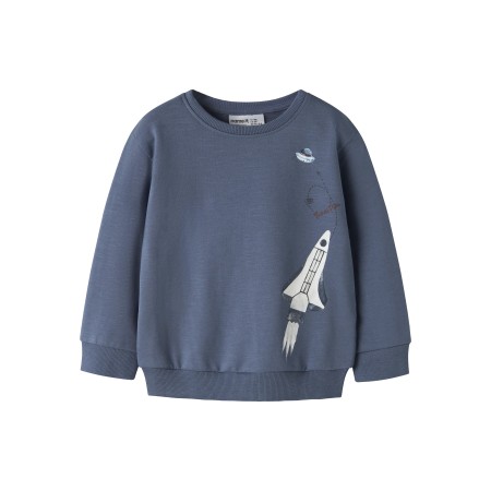 NAME IT Nmmdace Ls Nreg Sweat Unb Box - Vintage Indigo