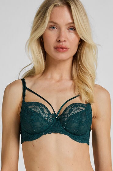 Hunkemöller Ikke-polstret bh med bøjle Isadora Grøn