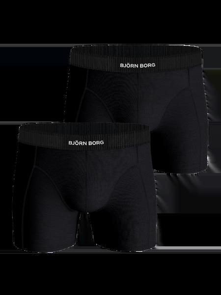 Björn Borg Organic Cotton Stretch Boxers 2-pack Sort, M
