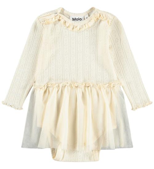 Molo Kjolebody l/æ - Frillo - Pearled Ivory