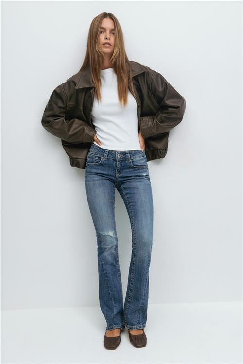 Gina Tricot - Y2k low twisted bootcut jeans - Jeans - Blå - 38 - Dame