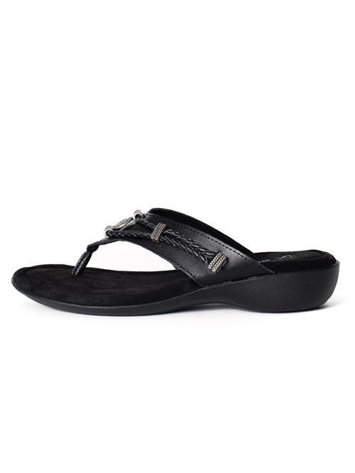 Minnetonka Klipklappere 'Silverthorne 360'  sort / sølv