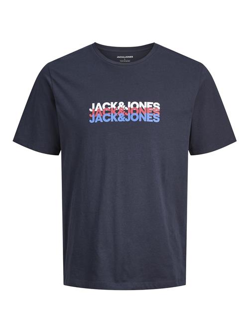 JACK & JONES Bluser & t-shirts 'JWHCyber'  navy / royalblå / kirsebærsrød / hvid