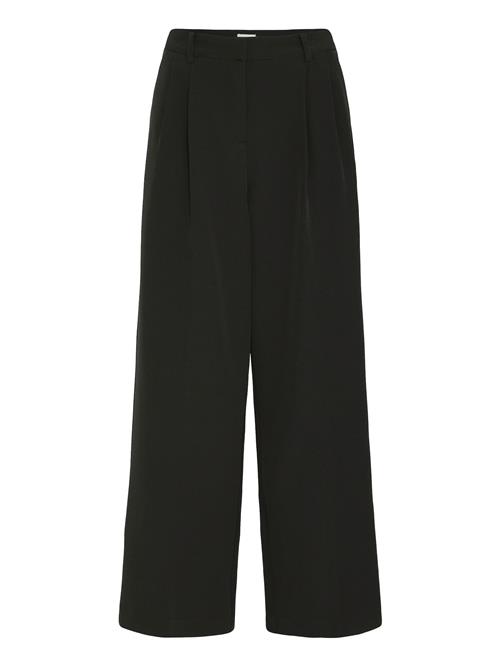 ICHI Bukser med lægfolder 'IHLEXI PA9'  sort