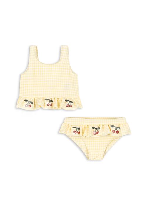 Konges Sløjd Etta Bikini Banana Almond Check  Banana Almond Check 18 months  Gul  18 måneder  kvinde