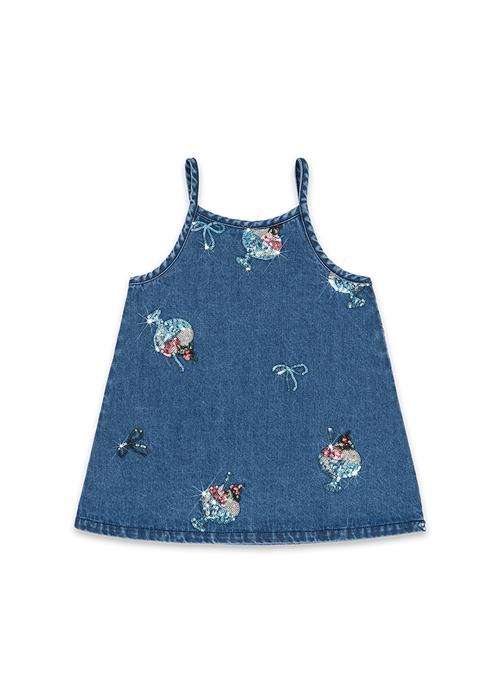 Konges Sløjd GOTS Magot Pailletstrop-kjole Gelato  Gelato 3 Y  Hvid  3 år  kvinde