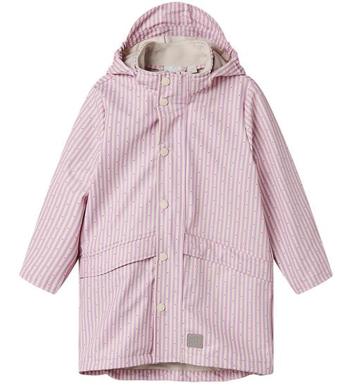 MarMar Regnjakke - PU - October - Pink Stripe