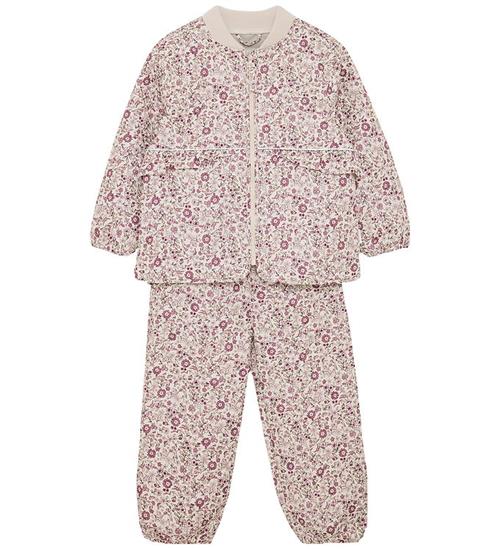 CeLaVi Termotøj - Quiltet - Perfectly Pale m. Blomster