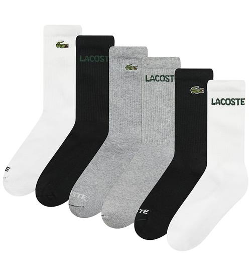 Lacoste Strømper - 6-pak - Crew - Sort/Hvid/Grå