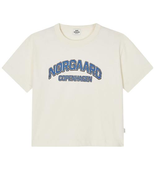 Mads Nørgaard T-shirt - Tristi - Vanilla Ice/Bright Cobalt