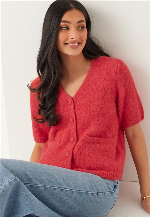 Object Collectors Item Objsaggia Re Ss V-neck Knit Cardigan