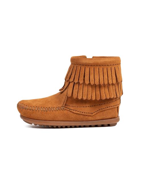 Minnetonka Støvler 'Double fringe'  brun