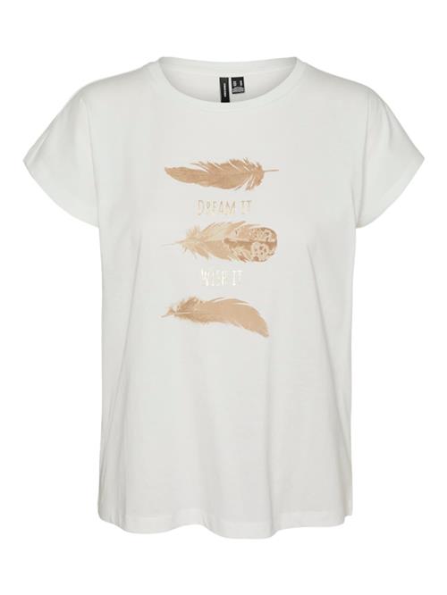 VERO MODA Shirts 'VMJEANI'  beige / guld / hvid