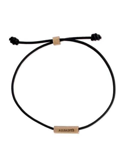 AllSaints Armbånd 'Friendship'  choko / guld / sort