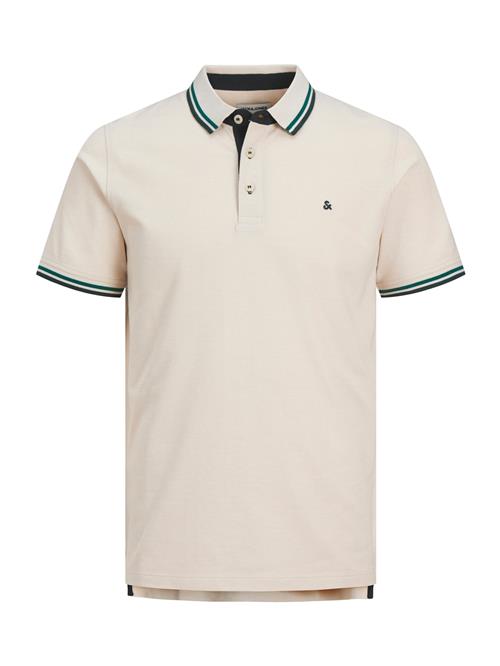 JACK & JONES Bluser & t-shirts 'JWHPAULOS'  creme / natblå / petroleum