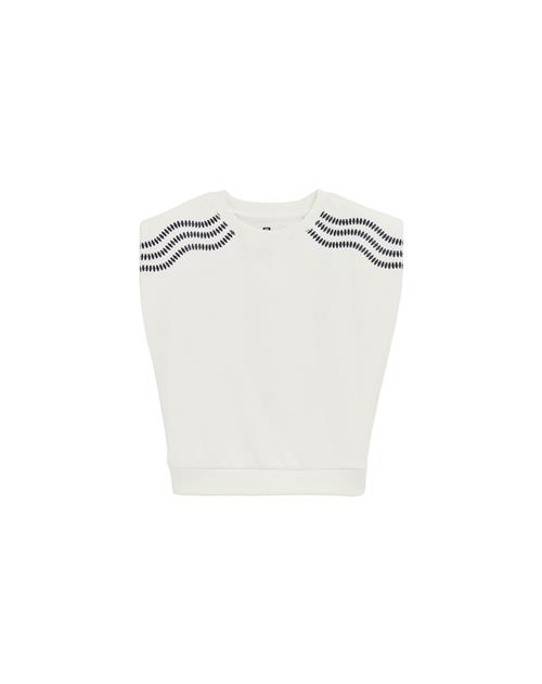 WE Fashion Sweatshirt  sort / hvid