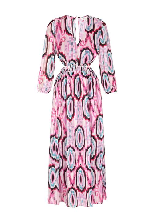 IZIA Kjole 'Boho'  azur / orkidee / sort / hvid