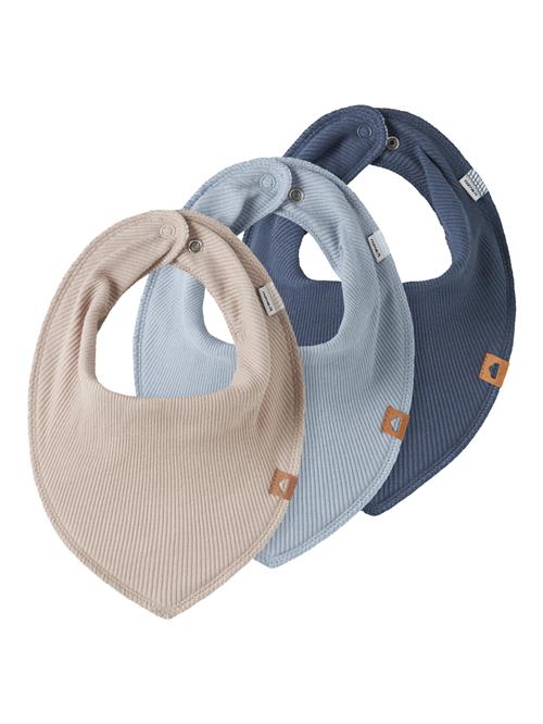 NAME IT 3-Pak Hagesmække Bib Blue Fog Chateau Gray/vintage Indigo