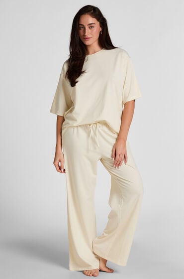 Hunkemöller Pyjamas Bukser Loose Hvid