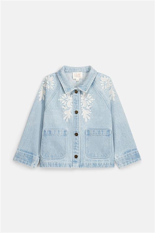 Louise Misha Rafaela Jakke Bleach  Bleach 7 Y  Blå  7 år  kvinde