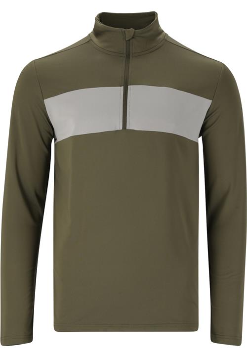 ENDURANCE Funktionsskjorte 'Pete'  grå / oliven / sort