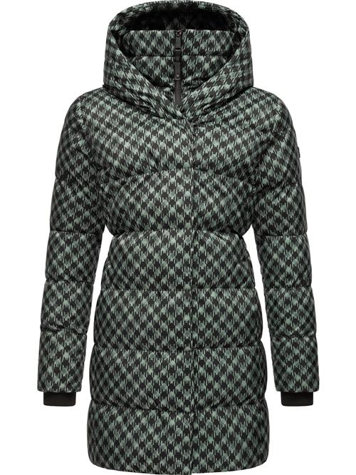 Ragwear Vinterfrakke 'Niara'  pastelgrøn / sort