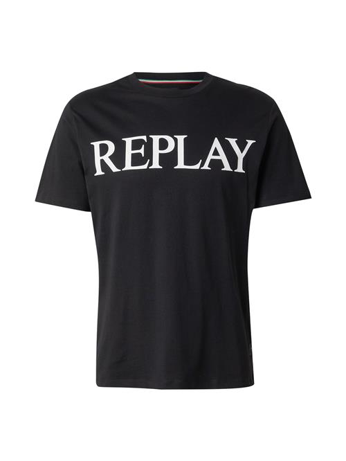 REPLAY Bluser & t-shirts  sort / hvid