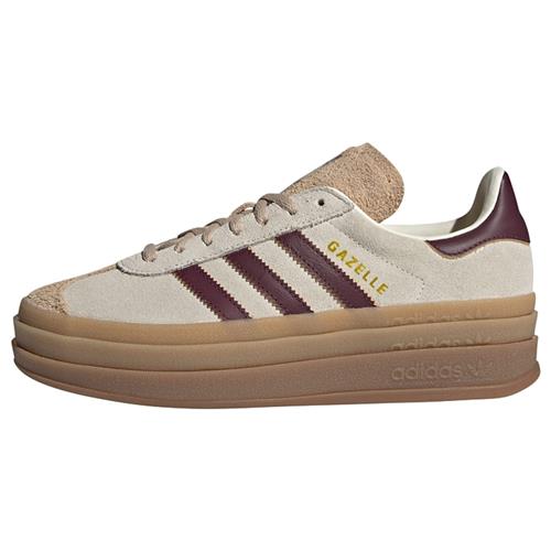ADIDAS ORIGINALS Sneaker low 'Gazelle Bold'  ecru / guld / aubergine