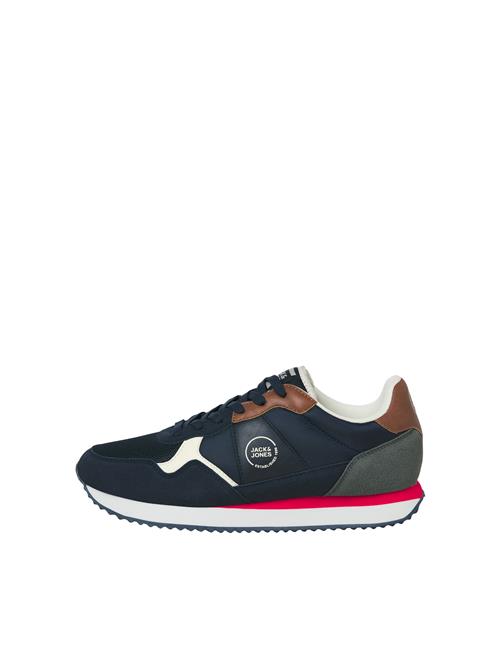 JACK & JONES Sneaker low 'JFWROBIN'  navy / brun / hvid