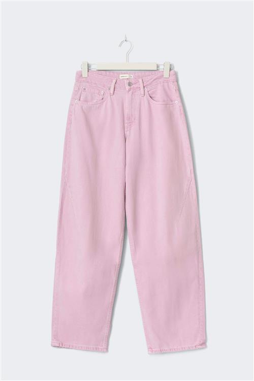 Gina Tricot - Baggy-crush petite jeans - Baggy & loose jeans - Lyserød - 38 - Dame