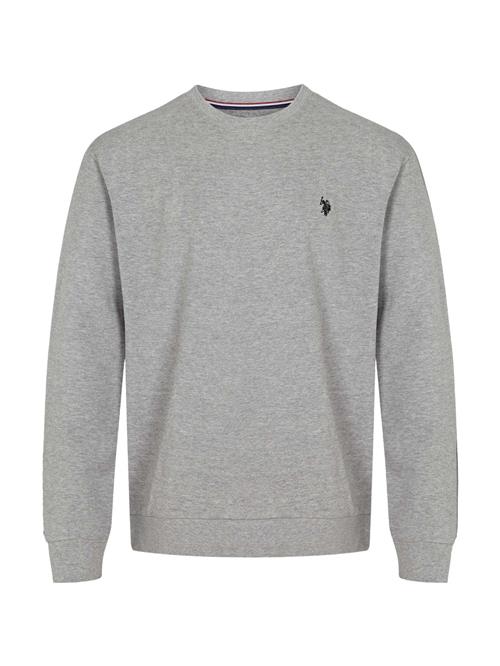 U.S. POLO ASSN. Sweatshirt 'UMADLER'  lysegrå / sort