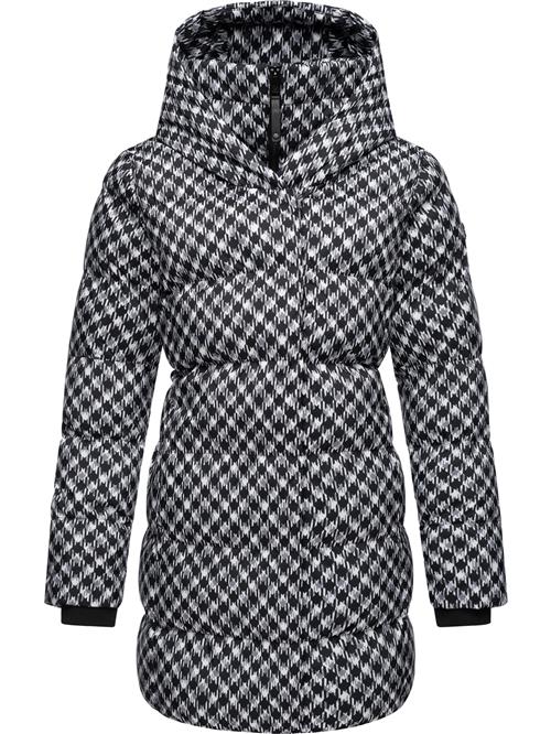 Ragwear Vinterfrakke 'Niara'  grå / sort / hvid