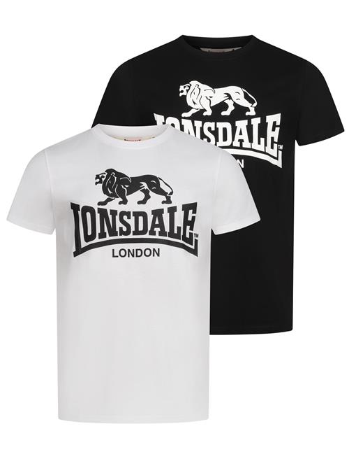 LONSDALE Bluser & t-shirts 'Kelso'  sort / hvid
