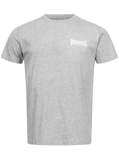 LONSDALE Bluser & t-shirts 'Elmdon'  grå-meleret / hvid