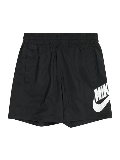 Nike Sportswear Bukser 'CLUB'  sort / hvid