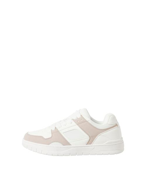 JACK & JONES Sneaker low 'JFWSTATTON'  beige / hvid
