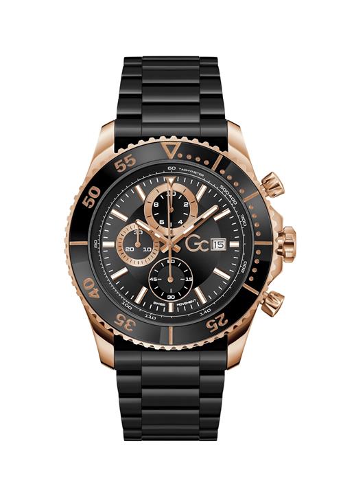 Gc Analogt ur 'SpeedRacer'  rosa guld / sort / hvid