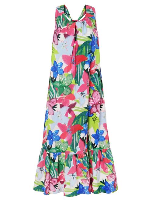 TATUUM Kjole 'Estella 1'  azur / æble / fuchsia / hvid