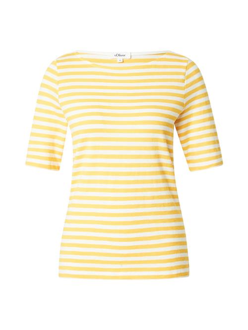s.Oliver Shirts  gylden gul / hvid
