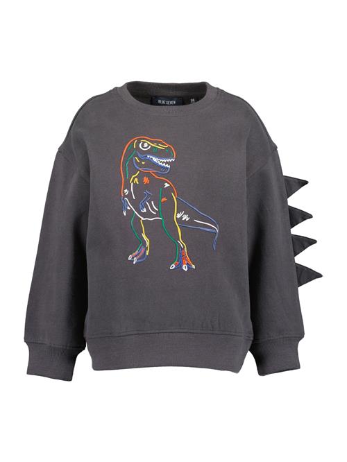 BLUE SEVEN Sweatshirt  blå / antracit / orange / hvid