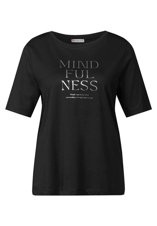 STREET ONE Shirts  sort / sølv