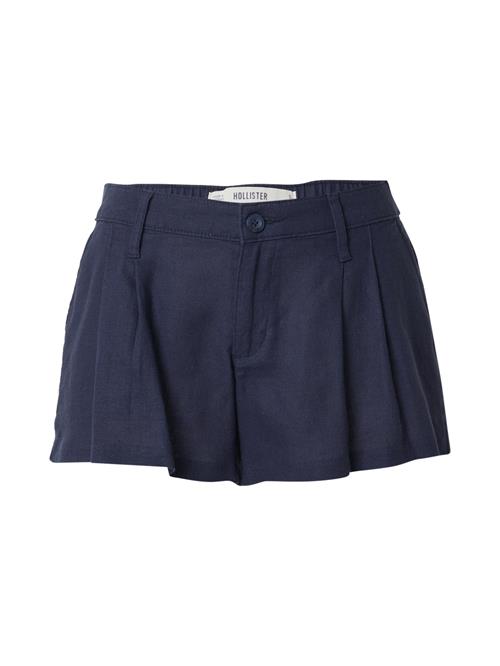 HOLLISTER Bukser med lægfolder  navy