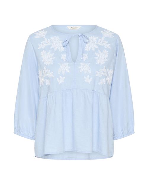 Part Two Bluse 'Gwendina'  himmelblå / hvid