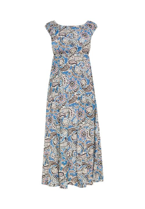 usha FESTIVAL Sommerkjole 'Casual'  safir / rustrød / sort / naturhvid