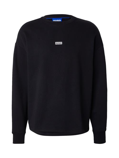 HUGO Sweatshirt 'Naviu'  sort / hvid